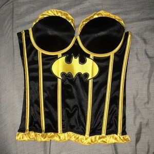 Batgirl Corset Halloween Top. Size small